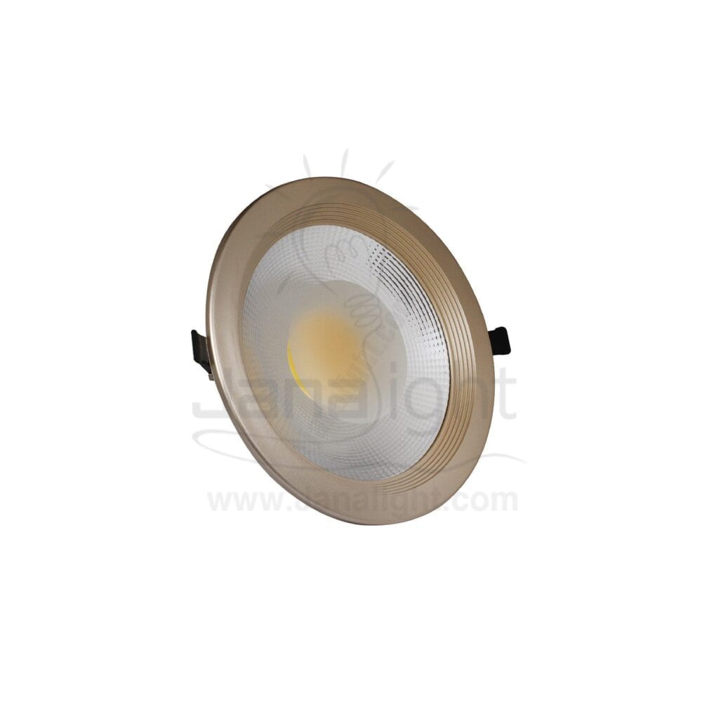 كشاف 30 وات كومبكت وورم حلق شمباني جنى لايت plastic warm compact 30 watt downlight